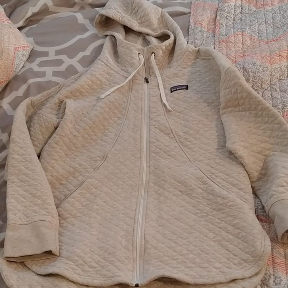 Patagonia Organic Cotton Quilted Hoodie Sweatshirt